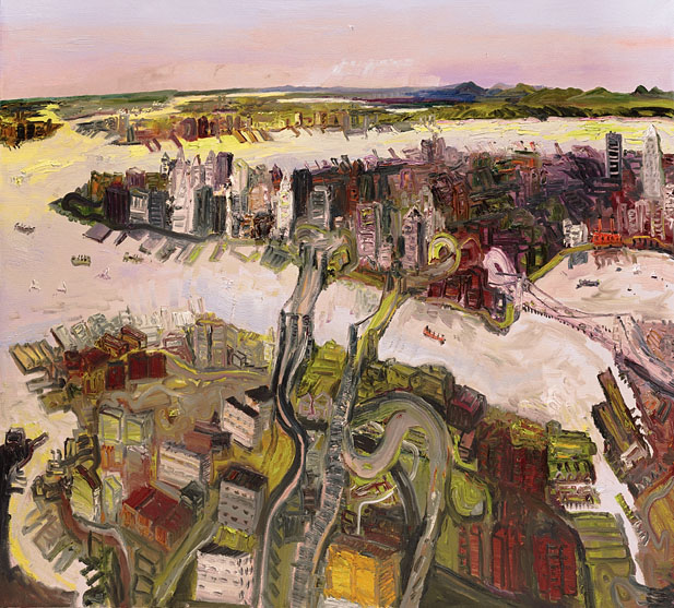 John Hartman: Manhattan from above Brooklyn, 2005