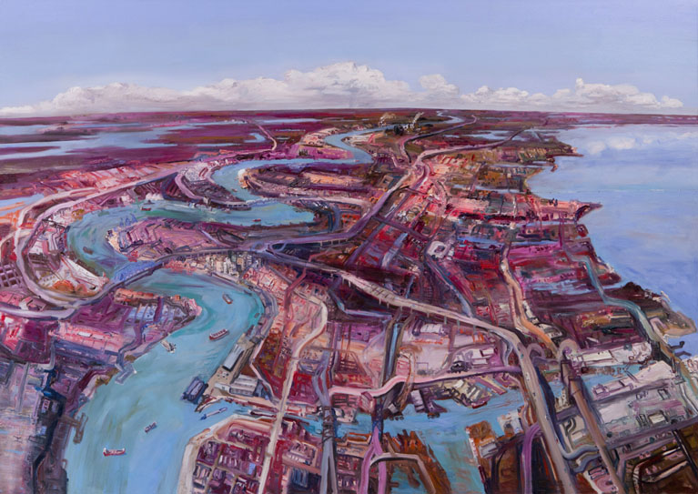 John Hartman: New Orleans From Above The Industrial Canal, Looking North, 2013
